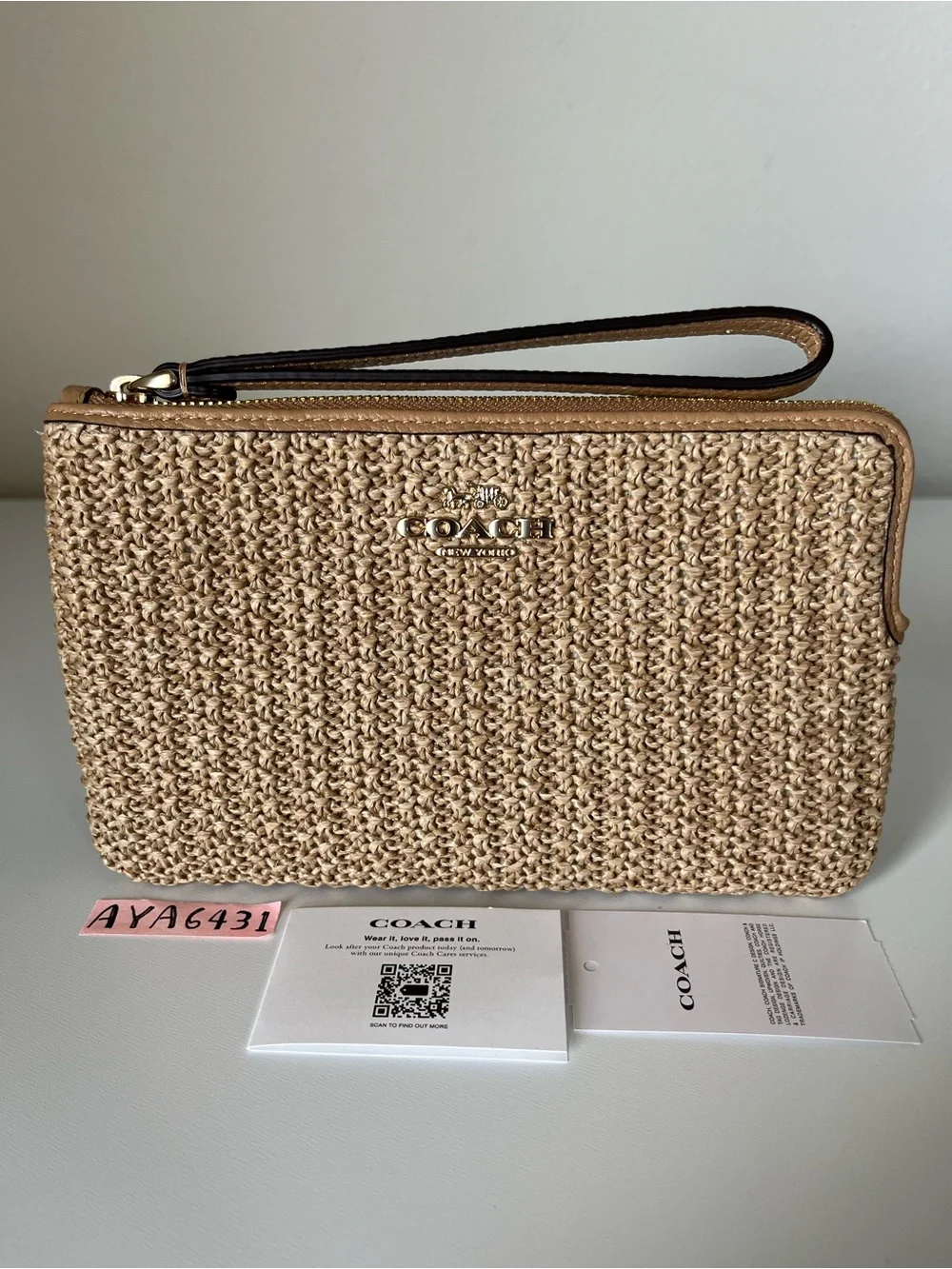 Coach Large Corner Zip Wristlet